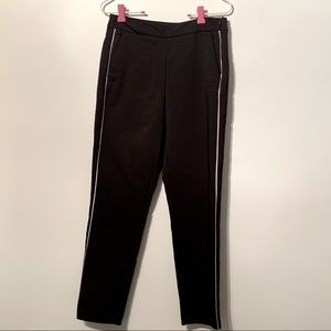 Zara Black Pants w/ White Trim